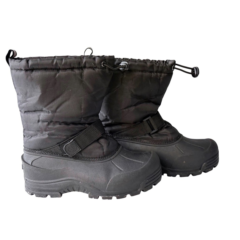 Northside Frosty Kids Black Winter Snow Boots Waterproof Insulated Sz 5M